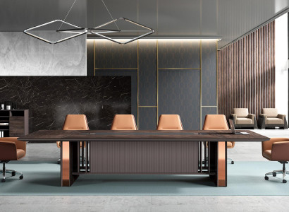 Conference table Table Meeting Tables 6 Armchair 7-piece. suite